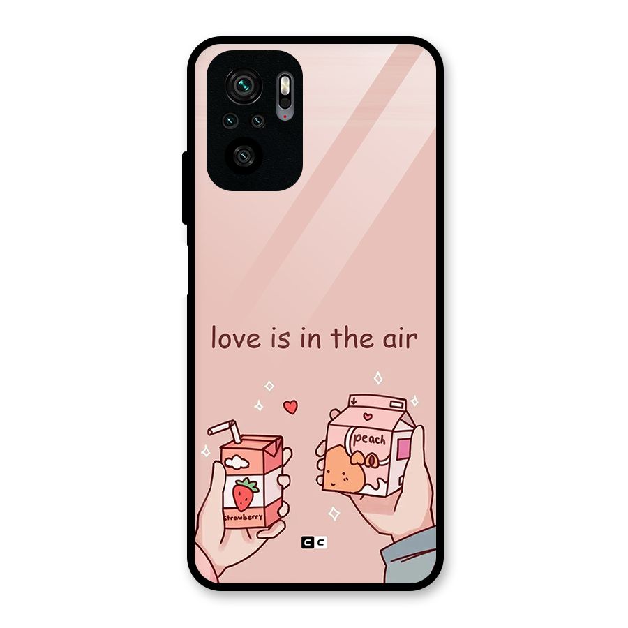 Love In Air Glass Back Case for Redmi Note 11 SE