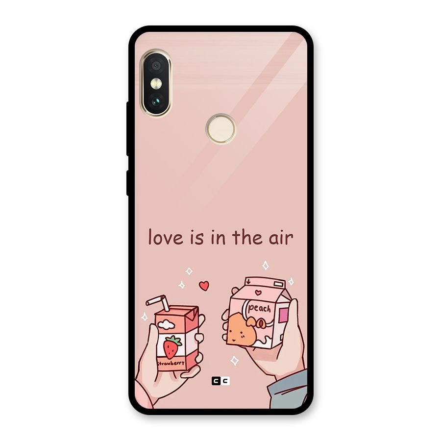Love In Air Glass Back Case for Redmi Note 5 Pro
