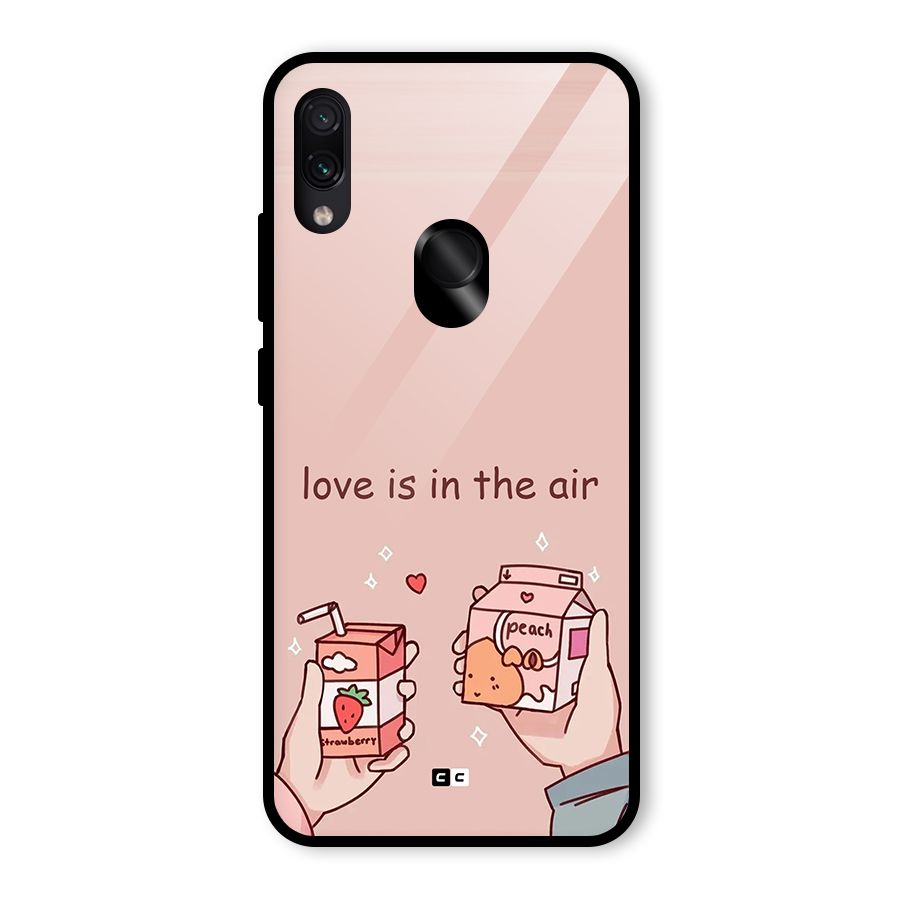 Love In Air Glass Back Case for Redmi Note 7 Pro