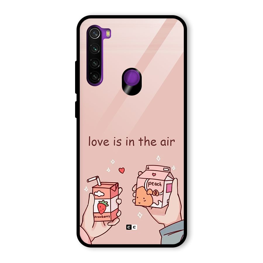 Love In Air Glass Back Case for Redmi Note 8