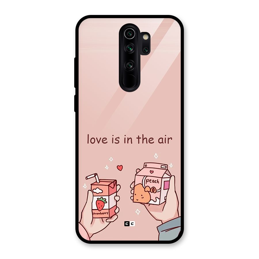 Love In Air Glass Back Case for Redmi Note 8 Pro