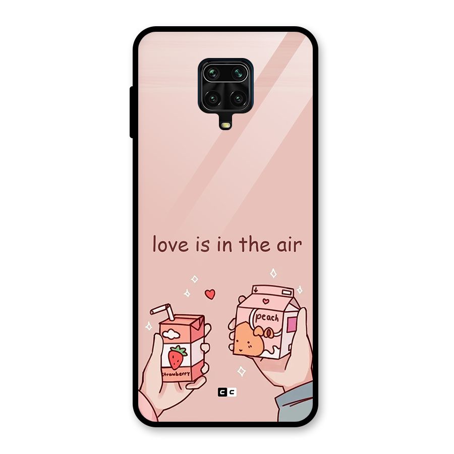 Love In Air Glass Back Case for Redmi Note 9 Pro
