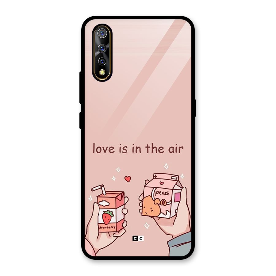 Love In Air Glass Back Case for Vivo S1