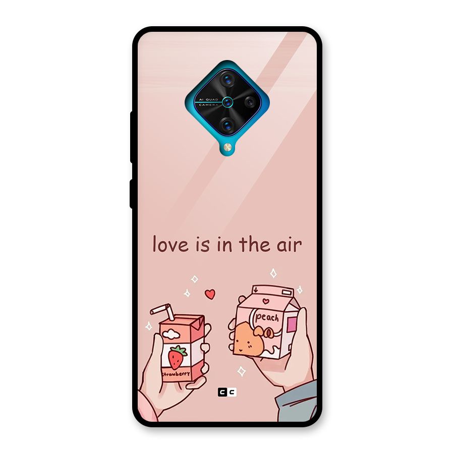 Love In Air Glass Back Case for Vivo S1 Pro