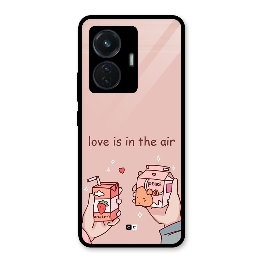 Love In Air Glass Back Case for Vivo T1 44W