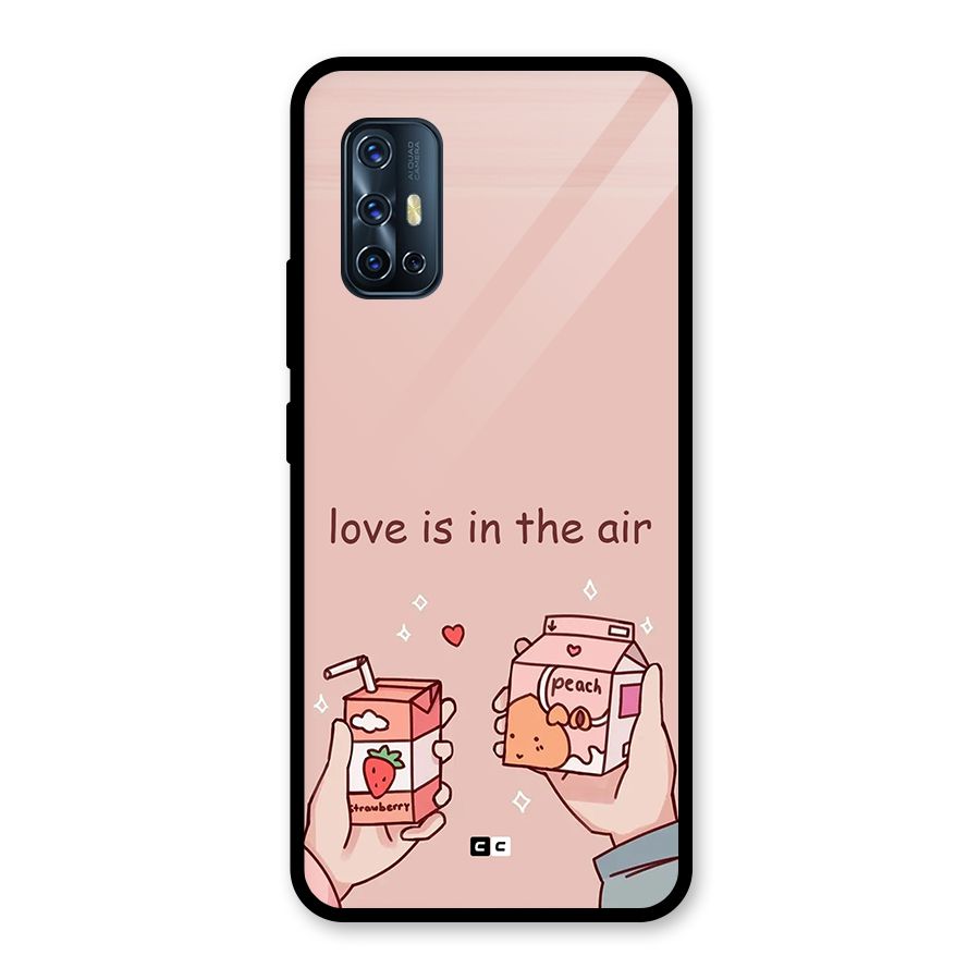 Love In Air Glass Back Case for Vivo V17