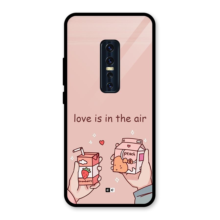Love In Air Glass Back Case for Vivo V17 Pro