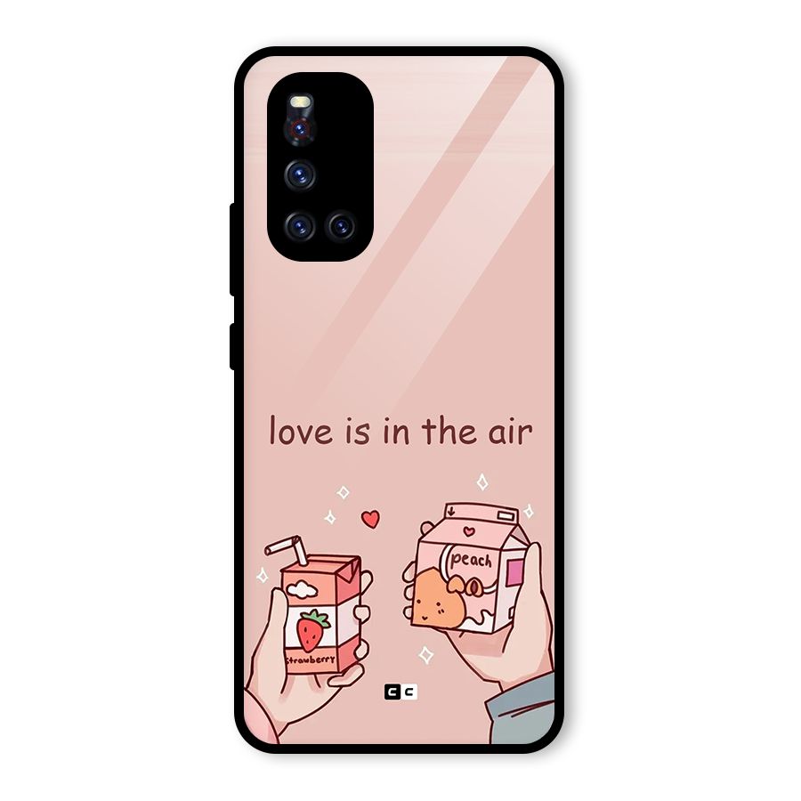 Love In Air Glass Back Case for Vivo V19