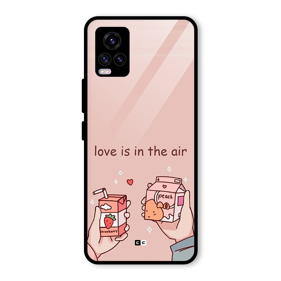 Love In Air Glass Back Case for Vivo V20