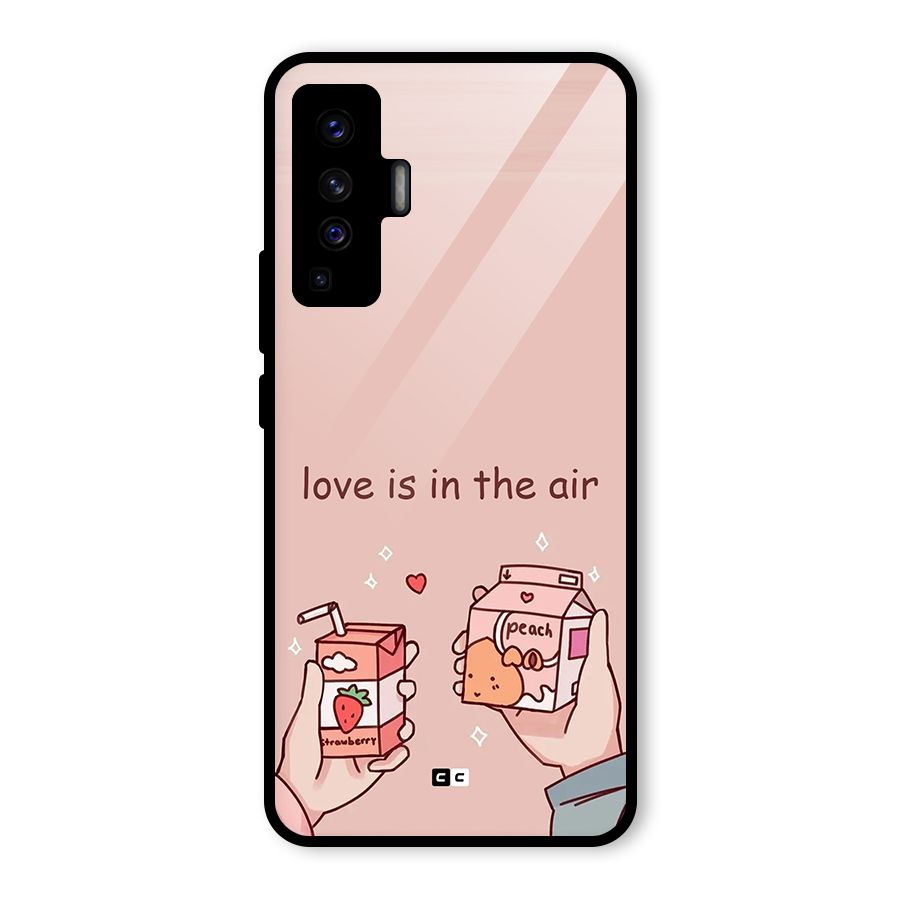 Love In Air Glass Back Case for Vivo X50