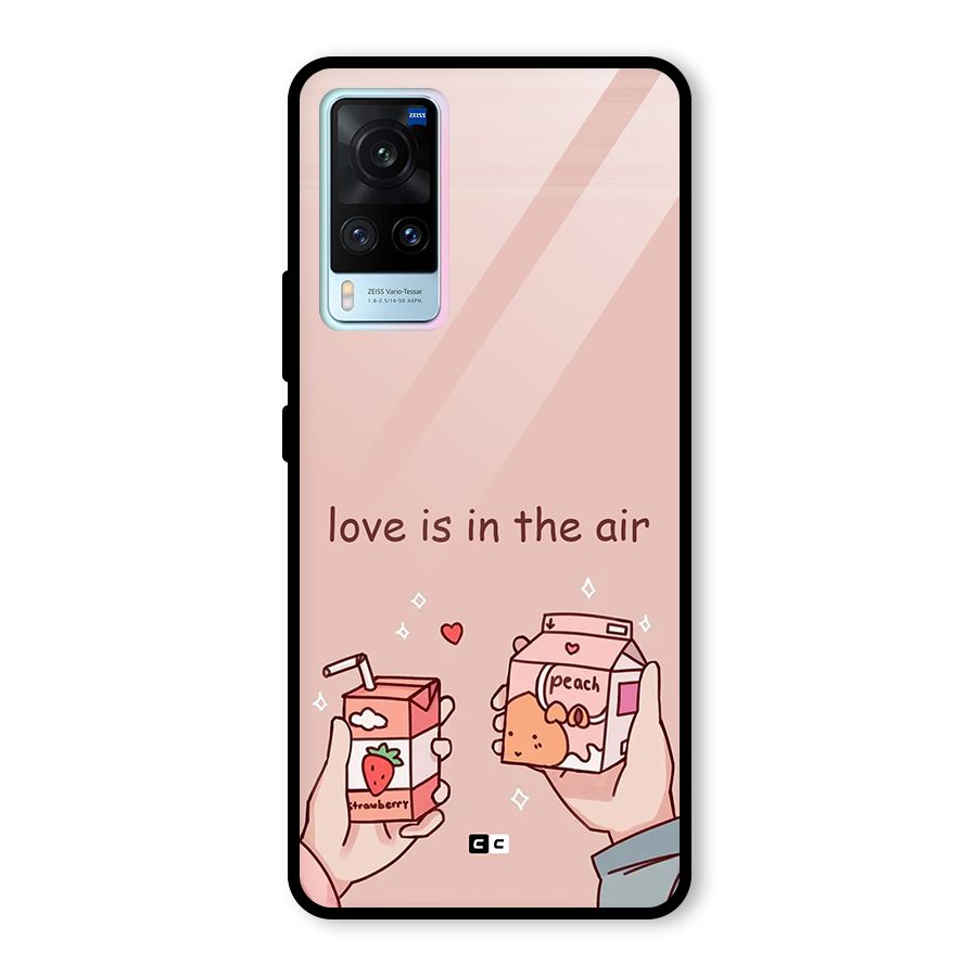Love In Air Glass Back Case for Vivo X60
