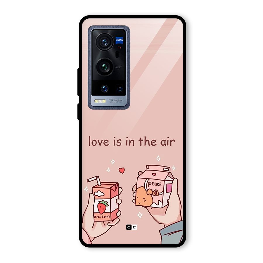 Love In Air Glass Back Case for Vivo X60 Pro Plus