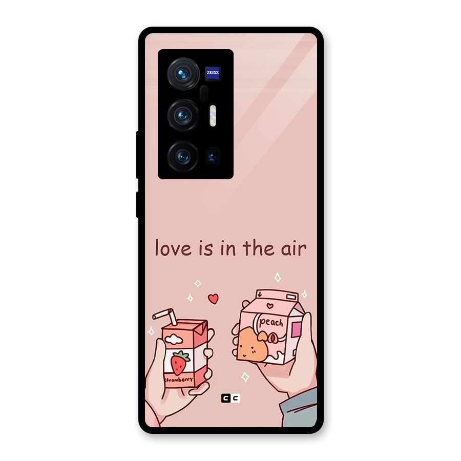 Love In Air Glass Back Case for Vivo X70 Pro Plus