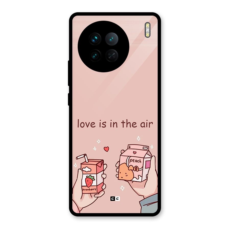 Love In Air Glass Back Case for Vivo X90