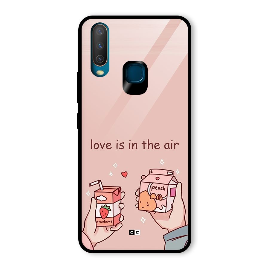 Love In Air Glass Back Case for Vivo Y17