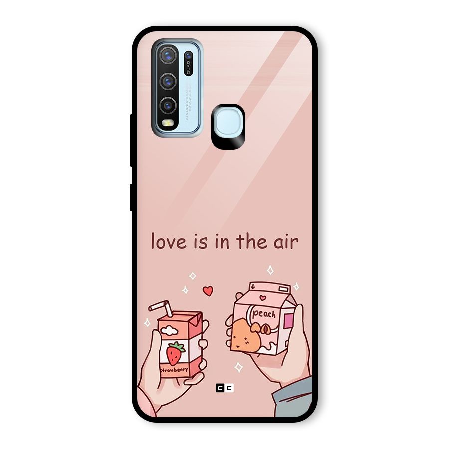 Love In Air Glass Back Case for Vivo Y30