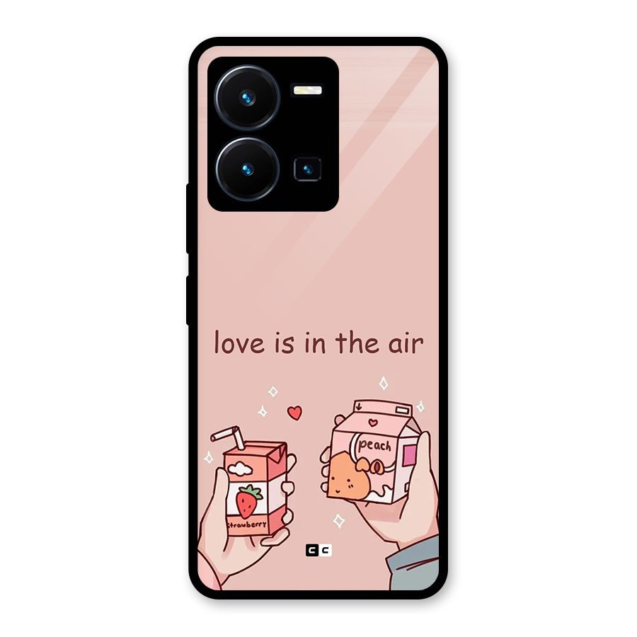 Love In Air Glass Back Case for Vivo Y35