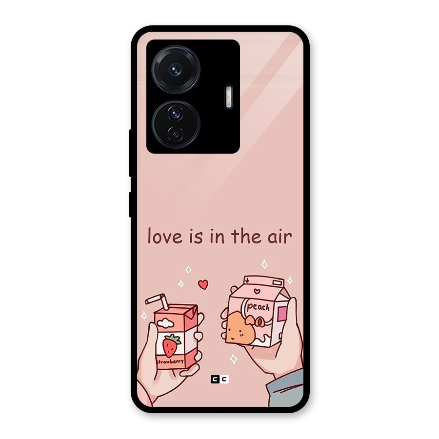 Love In Air Glass Back Case for Vivo iQOO Z6 Pro