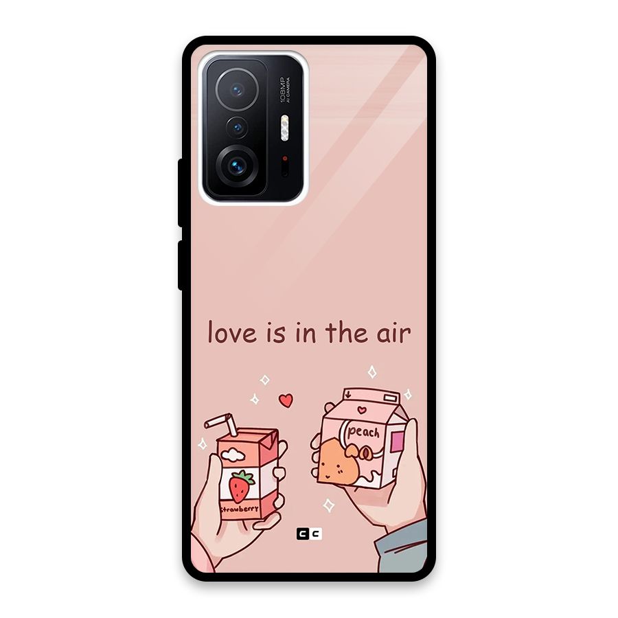 Love In Air Glass Back Case for Xiaomi 11T Pro