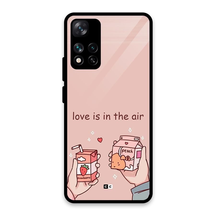 Love In Air Glass Back Case for Xiaomi 11i HyperCharge 5G