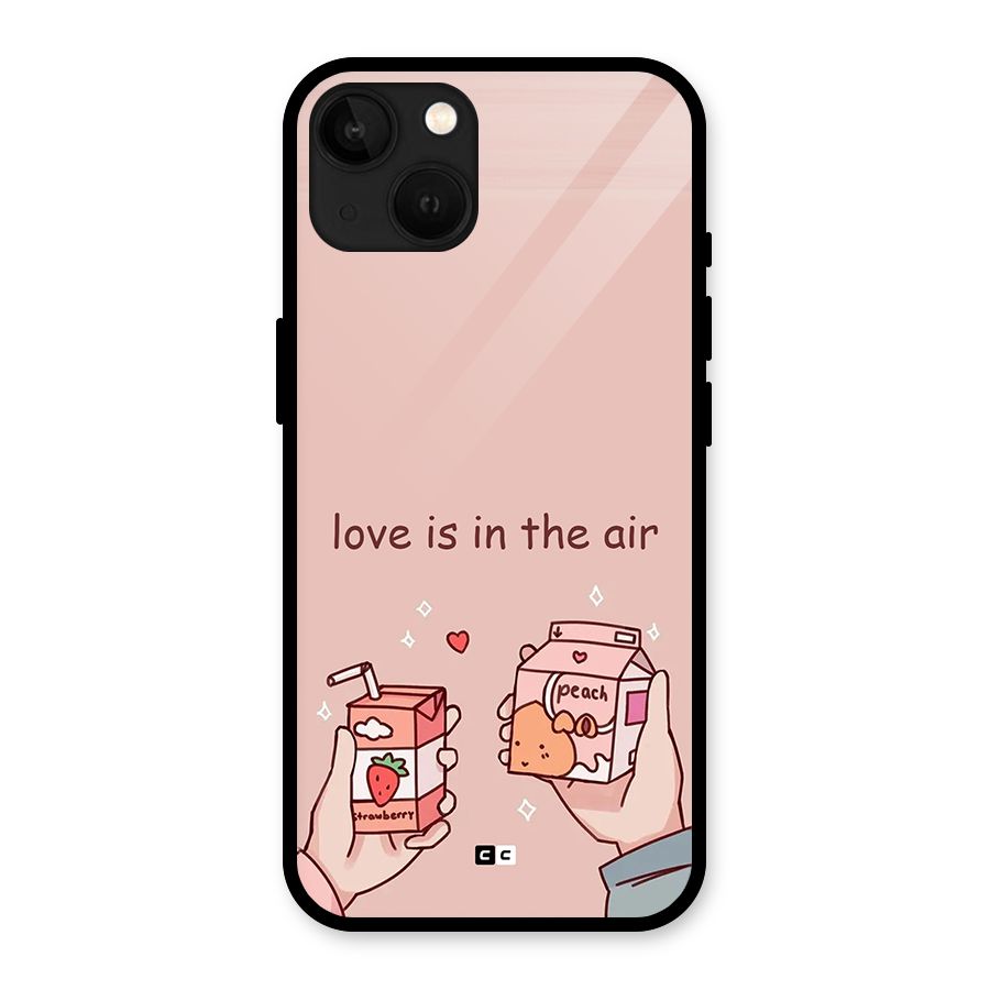 Love In Air Glass Back Case for iPhone 13