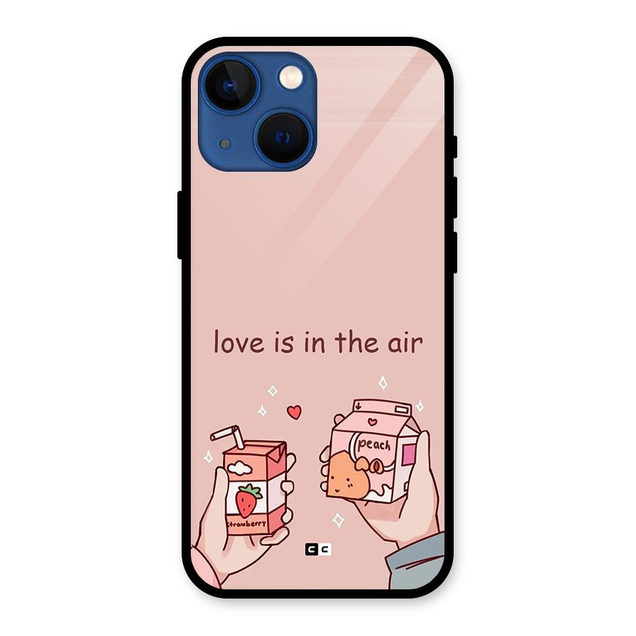 Love In Air Glass Back Case for iPhone 13 Mini