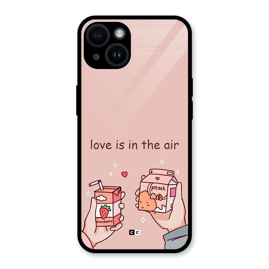Love In Air Glass Back Case for iPhone 14