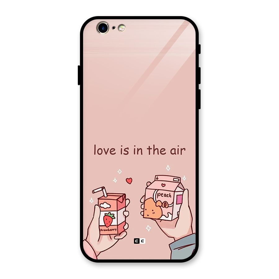 Love In Air Glass Back Case for iPhone 6 6S