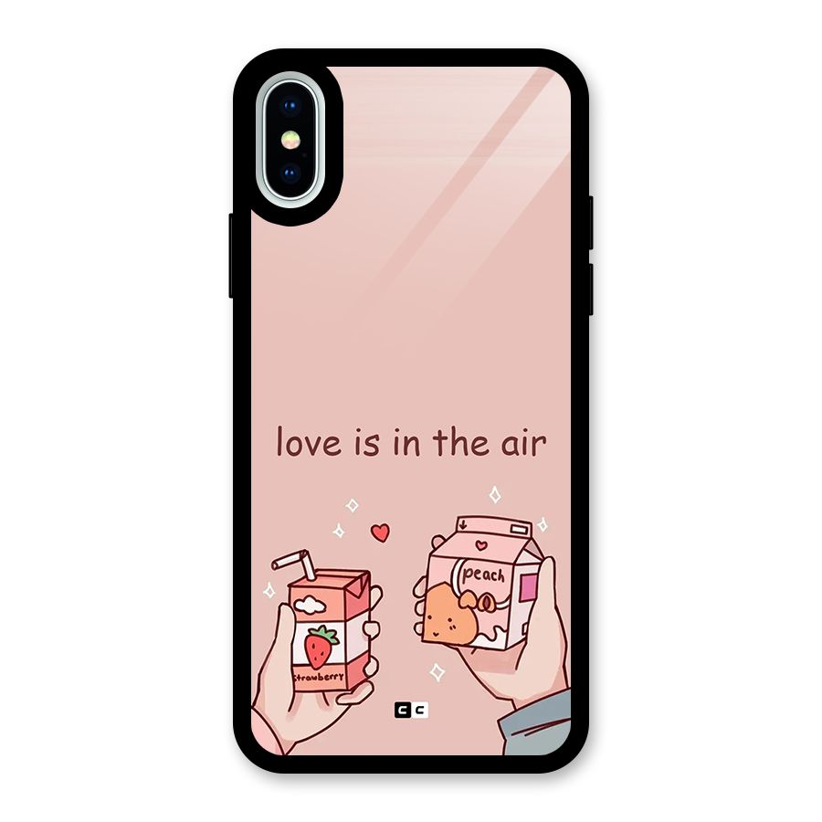 Love In Air Glass Back Case for iPhone XS