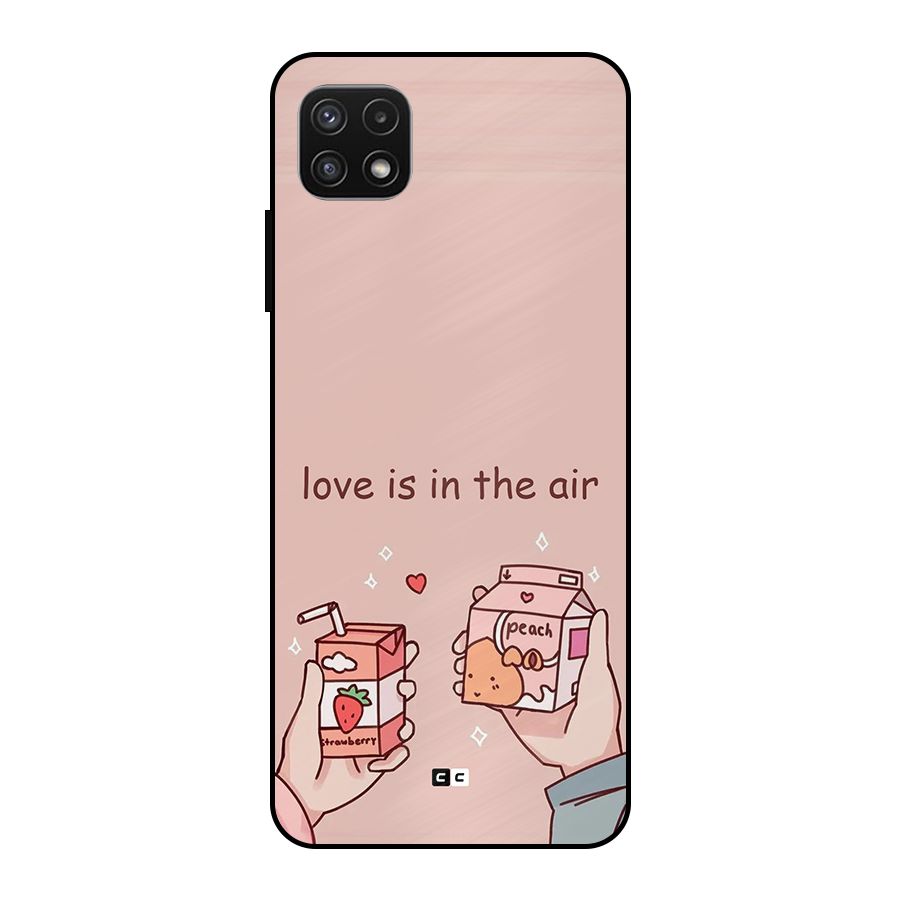 Love In Air Metal Back Case for Galaxy A22 5G