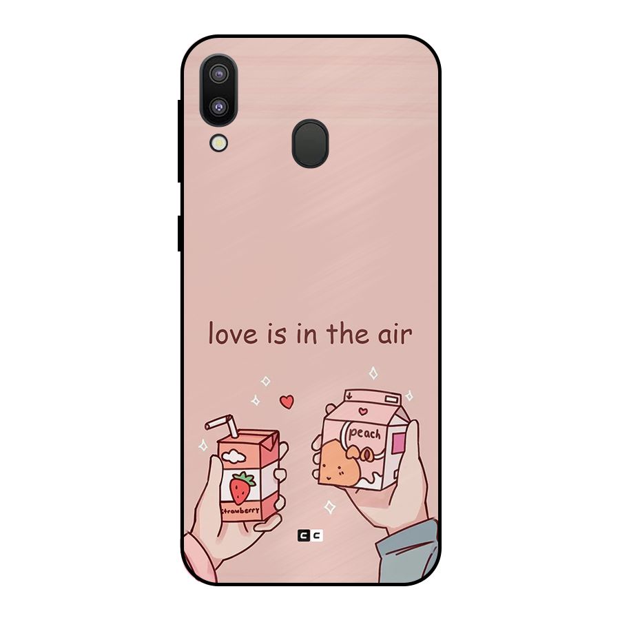 Love In Air Metal Back Case for Galaxy M20