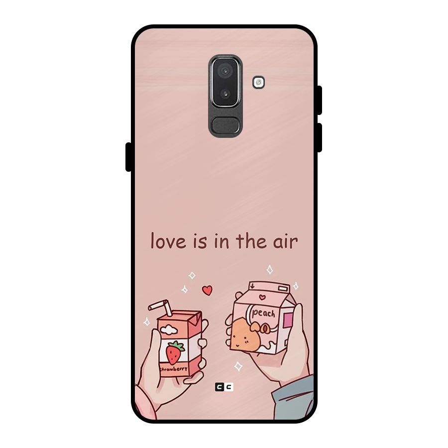 Love In Air Metal Back Case for Galaxy On8 (2018)