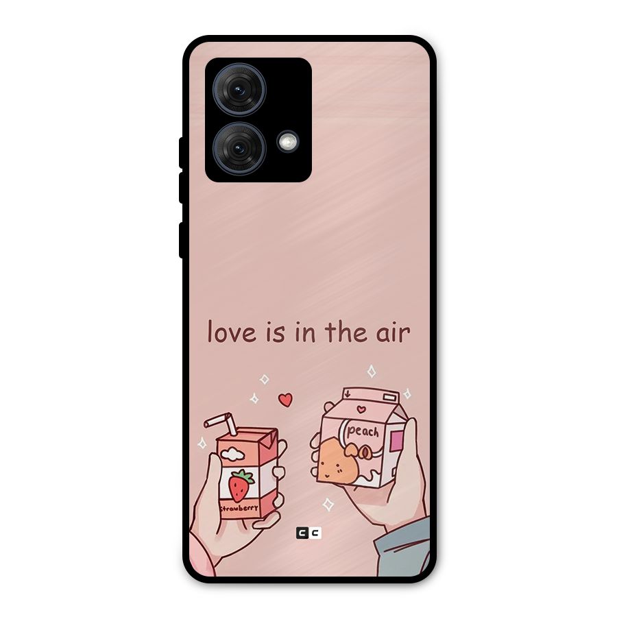 Love In Air Metal Back Case for Moto G84