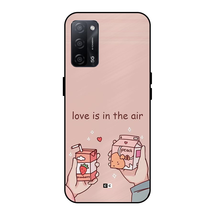 Love In Air Metal Back Case for Oppo A53s 5G