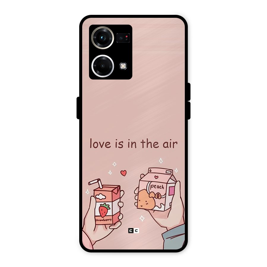 Love In Air Metal Back Case for Oppo F21 Pro 4G