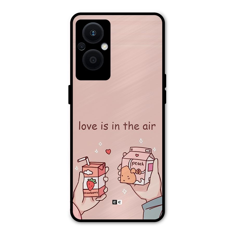 Love In Air Metal Back Case for Oppo F21s Pro 5G