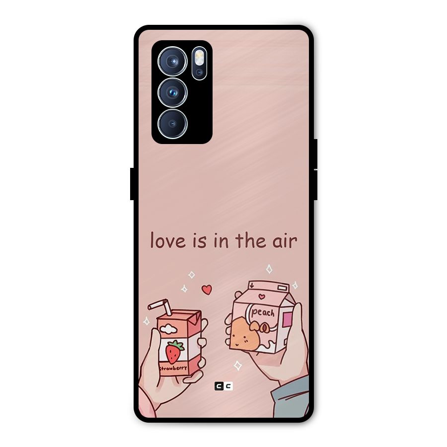 Love In Air Metal Back Case for Oppo Reno6 Pro 5G