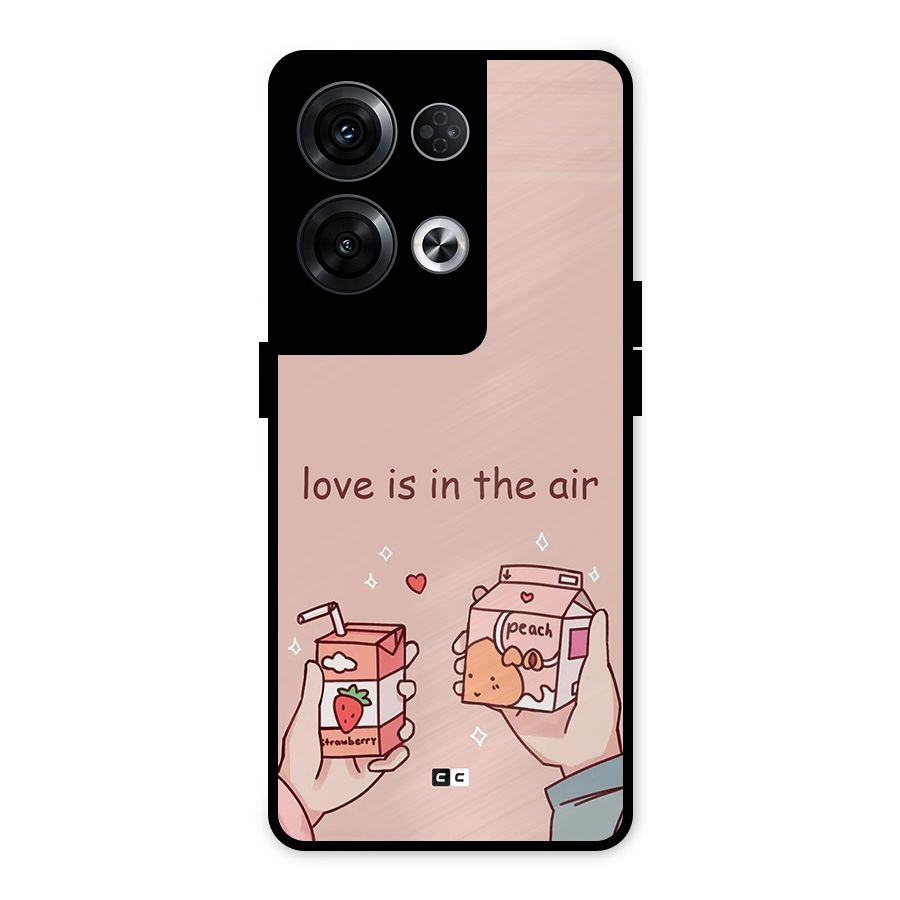 Love In Air Metal Back Case for Oppo Reno8 Pro 5G