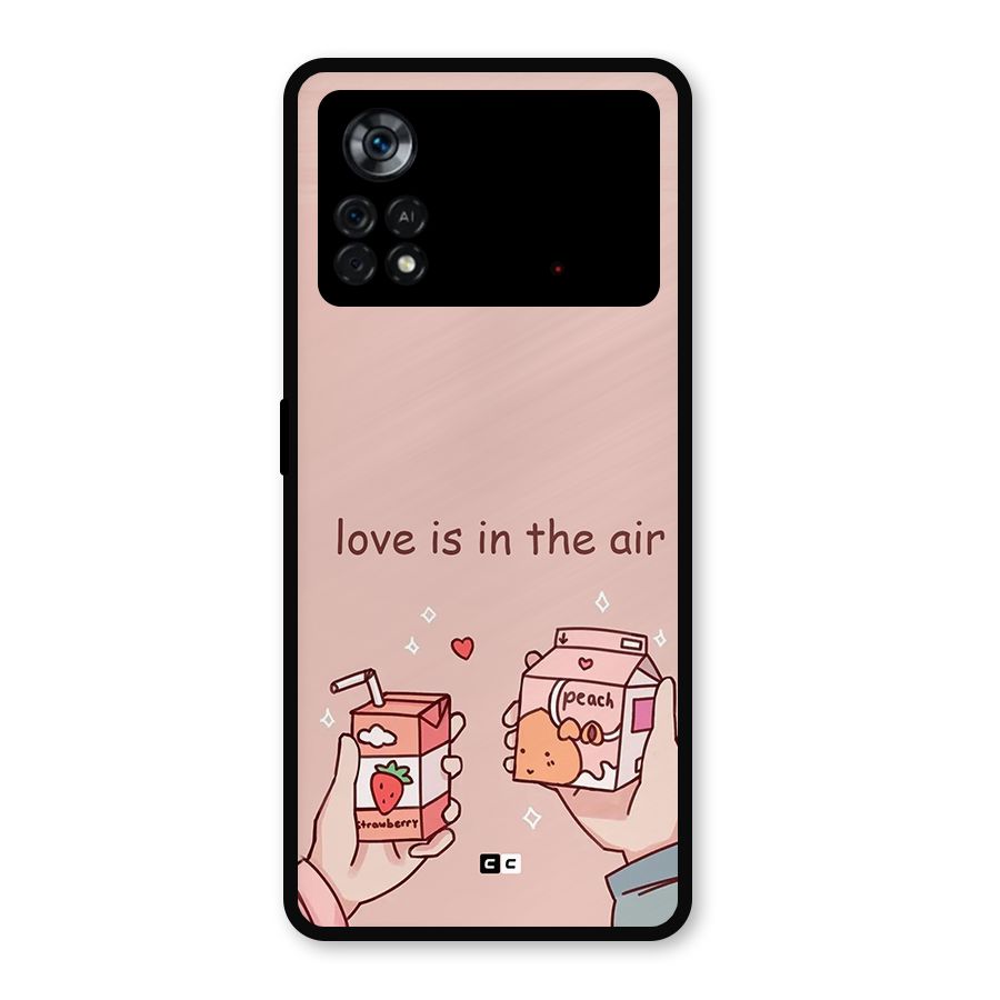 Love In Air Metal Back Case for Poco X4 Pro 5G