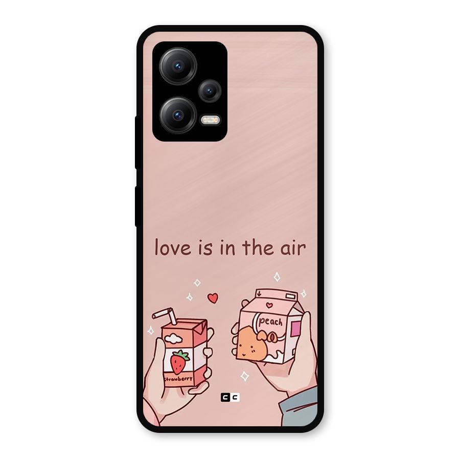 Love In Air Metal Back Case for Redmi Note 12 5G