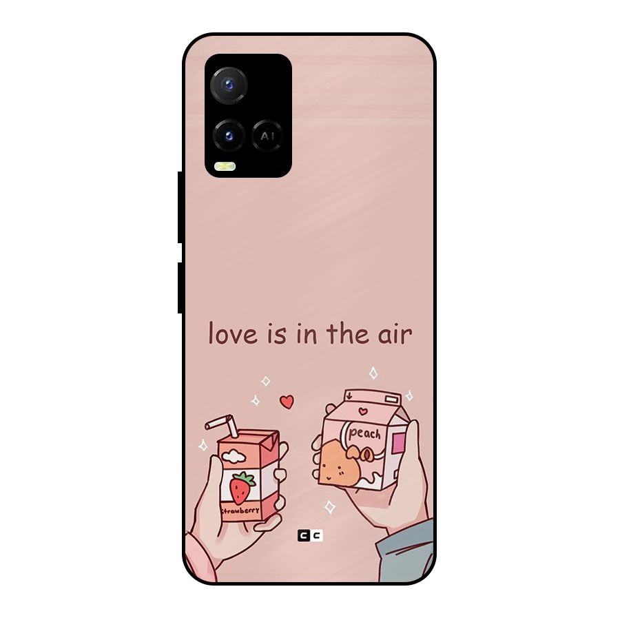 Love In Air Metal Back Case for Vivo Y21G