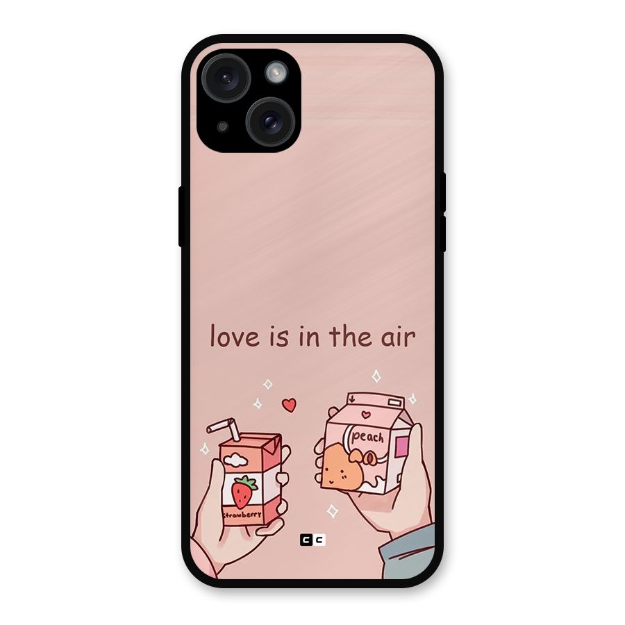 Love In Air Metal Back Case for iPhone 15 Plus
