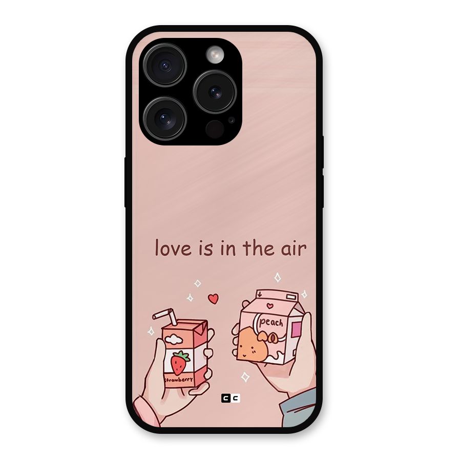 Love In Air Metal Back Case for iPhone 15 Pro