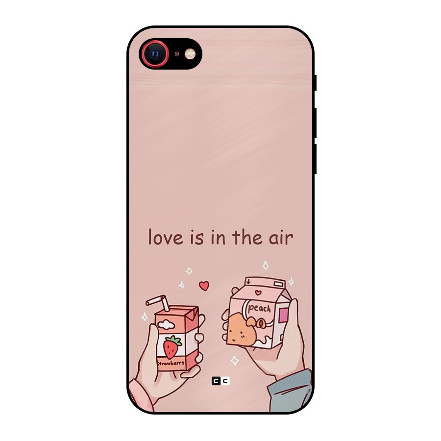 Love In Air Metal Back Case for iPhone SE 2022