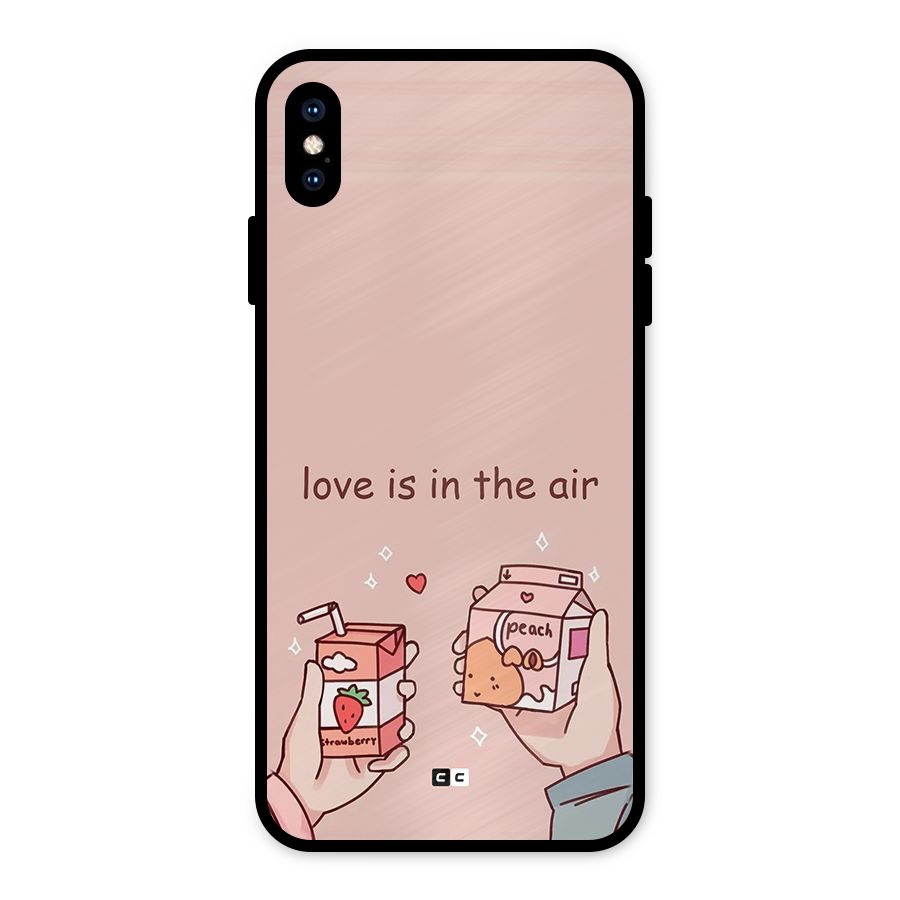 Love In Air Metal Back Case for iPhone XS Max