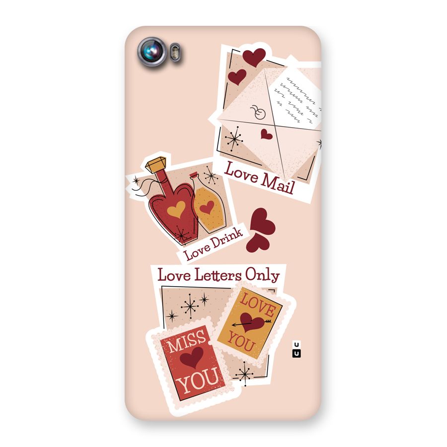 Love Language Back Case for Canvas Fire 4 (A107)