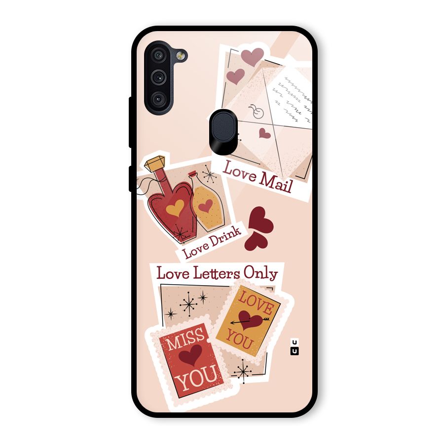 Love Language Glass Back Case for Galaxy M11