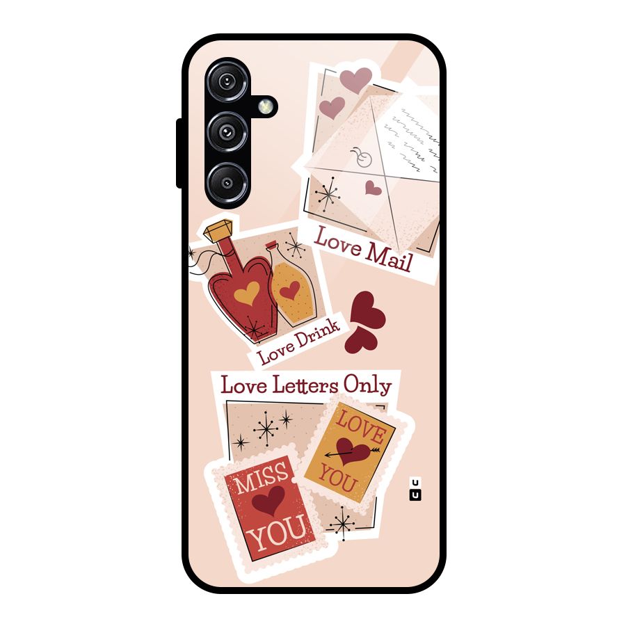 Love Language Glass Back Case for Galaxy M34 5G