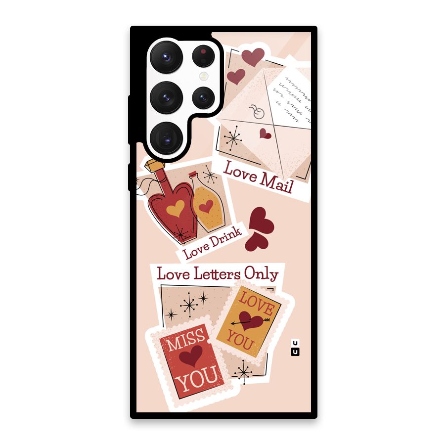 Love Language Glass Back Case for Galaxy S22 Ultra 5G