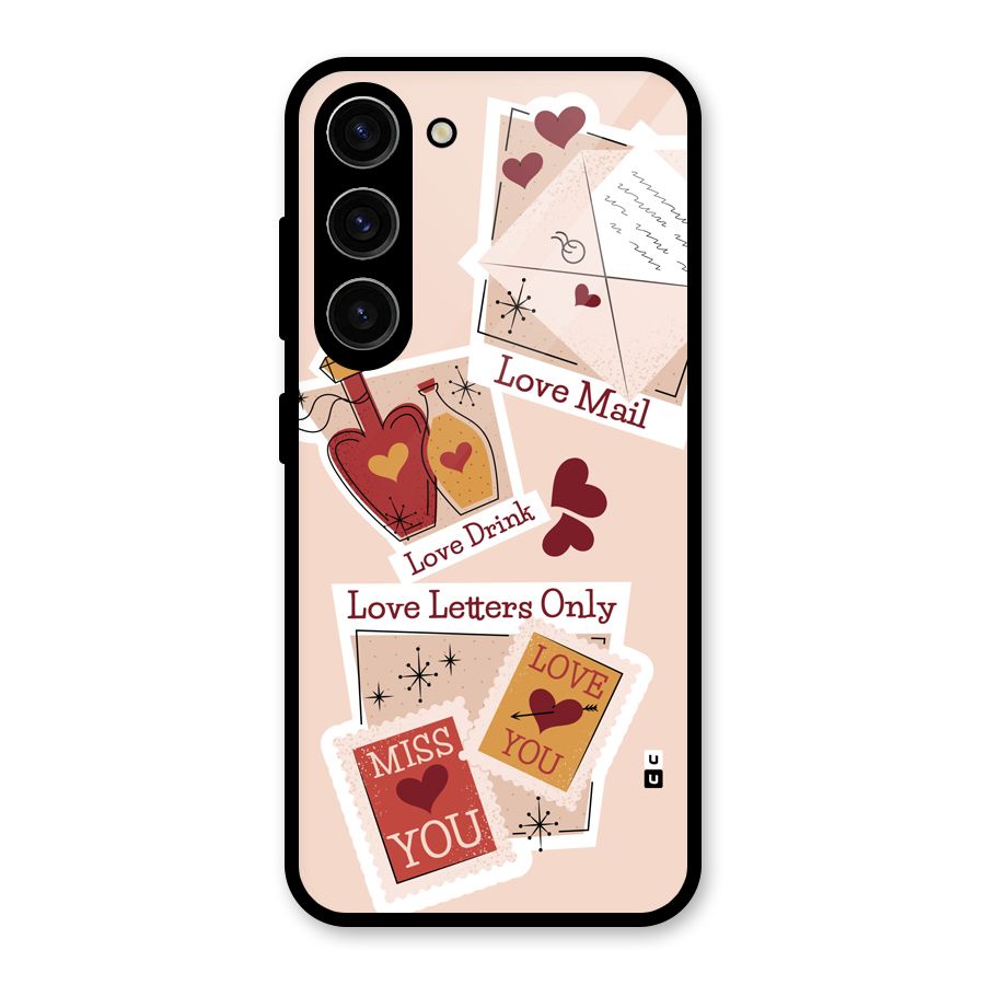 Love Language Glass Back Case for Galaxy S23